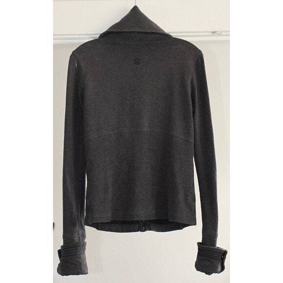 Lululemon - Admiral Jacket in Military Grey, sz 6 - Cotton Fleece, 6 - RARE - Picture 8 of 10